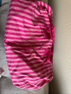 Victoria's Secret Pink Striped Weekender Tote